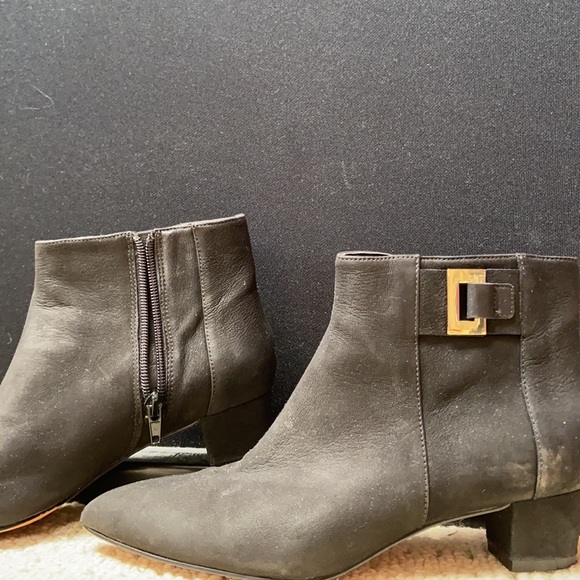 Black suede Nine West ankle boots - Picture 5 of 5